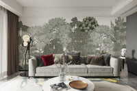 Tree wallpaper with lush forest greenery
