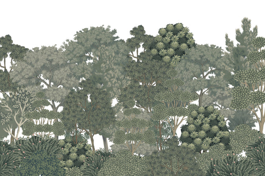Lush Green Botanical Forest Wallpaper