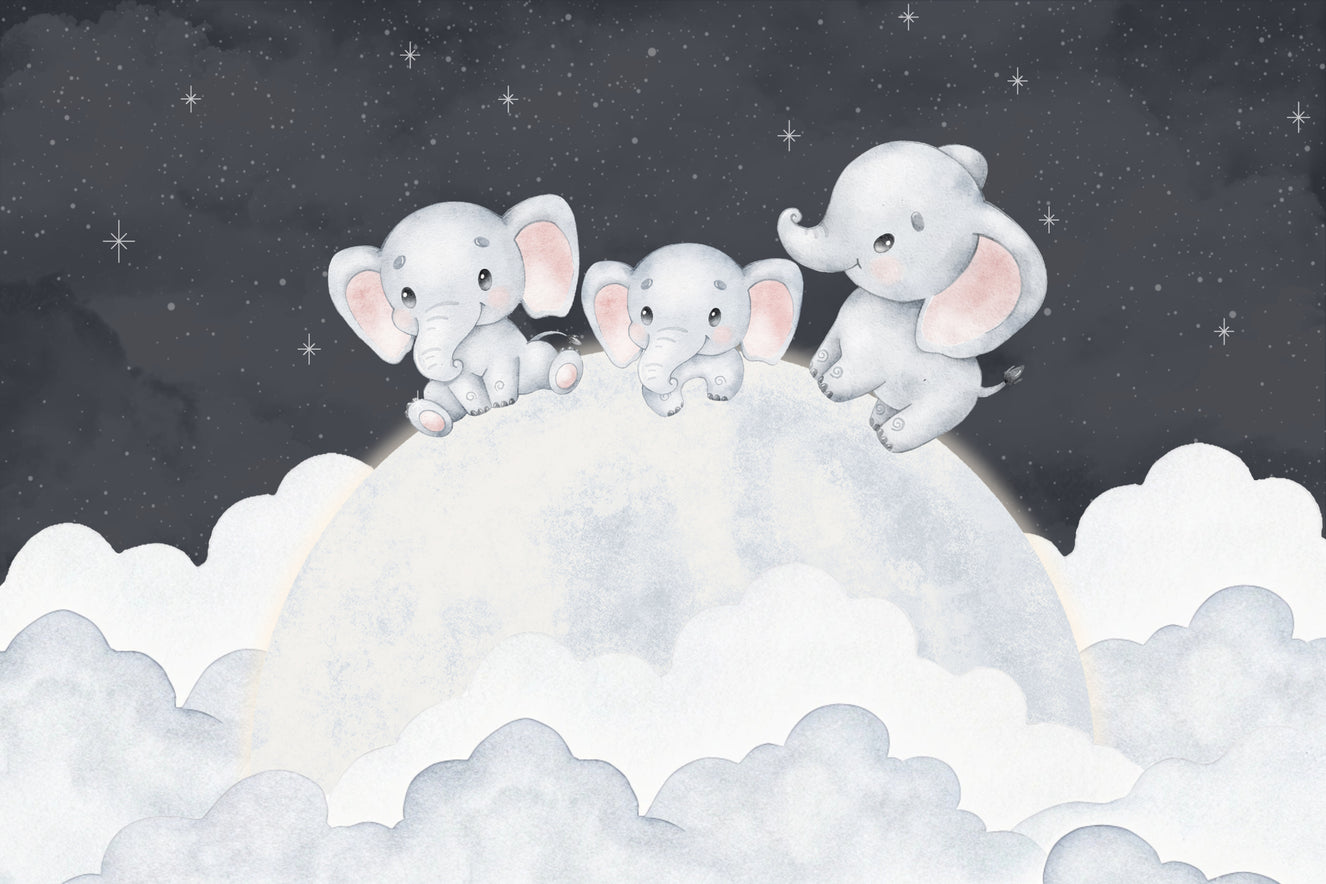 Dreamy Baby Elephant Wallpaper