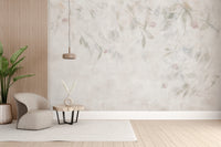 Elegant botanical wallpaper with willows
