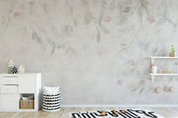 Light willow leaf botanical wallpaper
