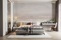 Soft taupe abstract wallpaper mural
