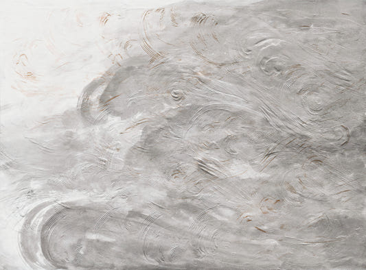 Elegant Gray Textured Swirl Wallpaper