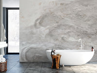 Sophisticated gray swirl wall mural
