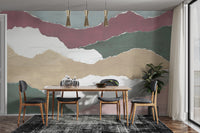 Abstract wallpaper with torn paper effect
