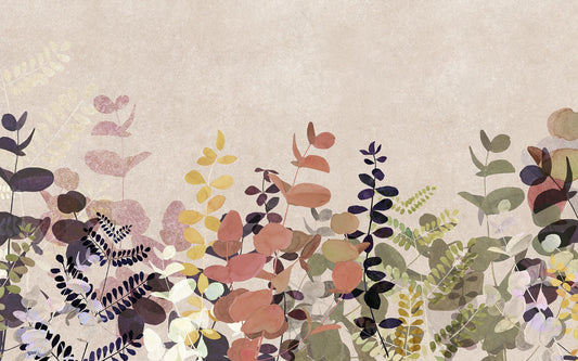Watercolour Botanical Leaf Wallpaper