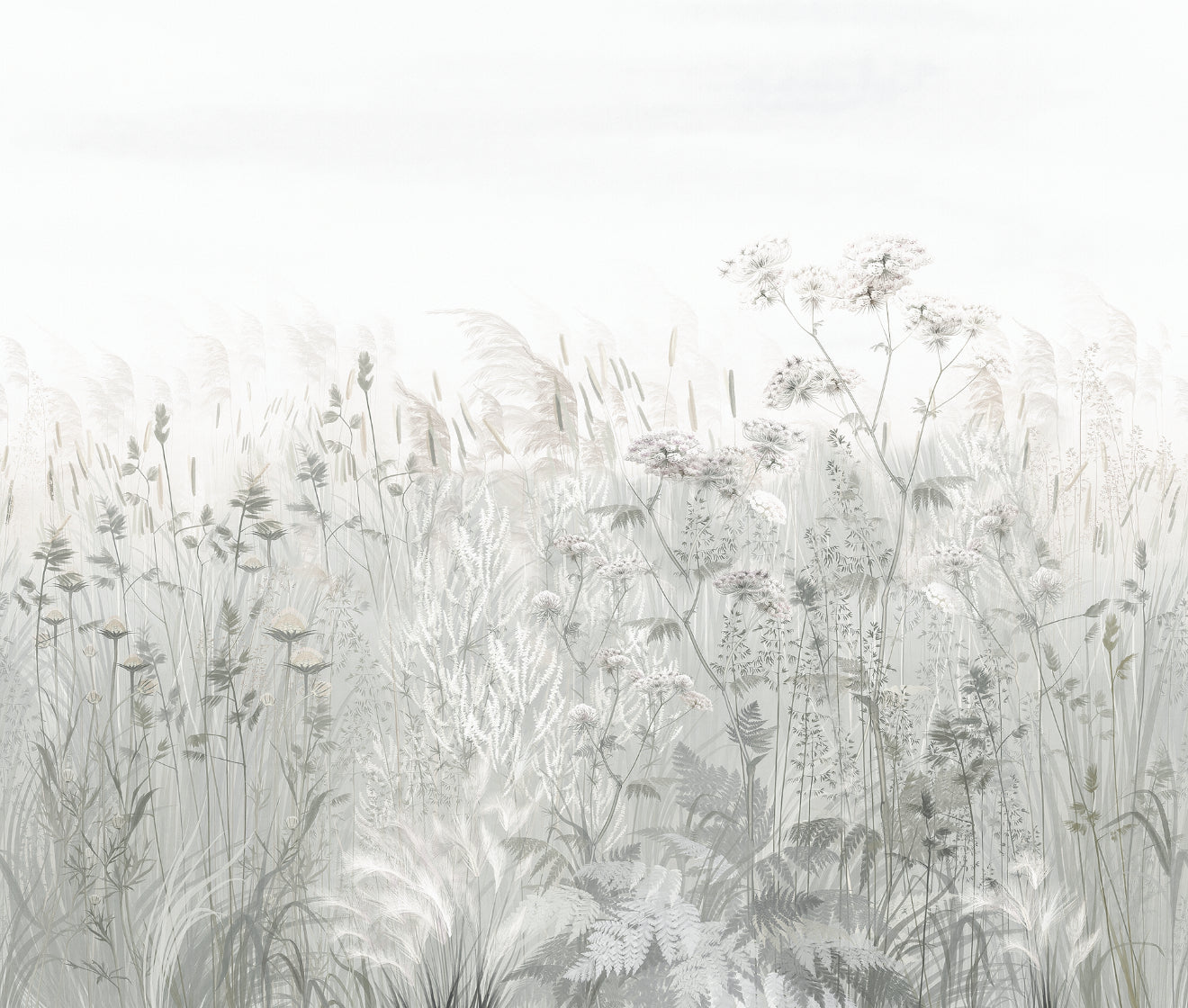 Soft Botanical Wildflower Wallpaper