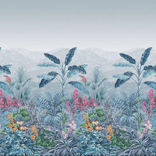 Tropical Jungle Botanical Wallpaper