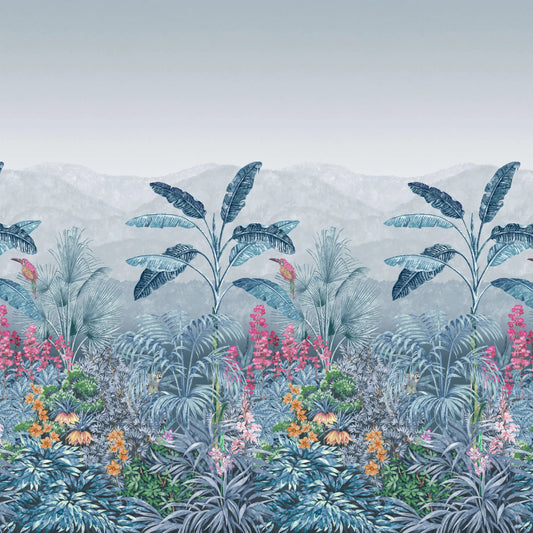 Tropical Jungle Botanical Wallpaper