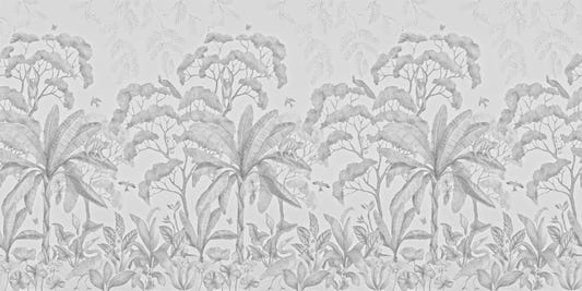 Black and White Jungle Wallpaper