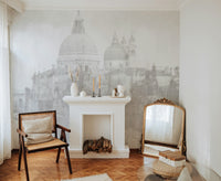 Scenic Venice wallpaper with domes and canals
