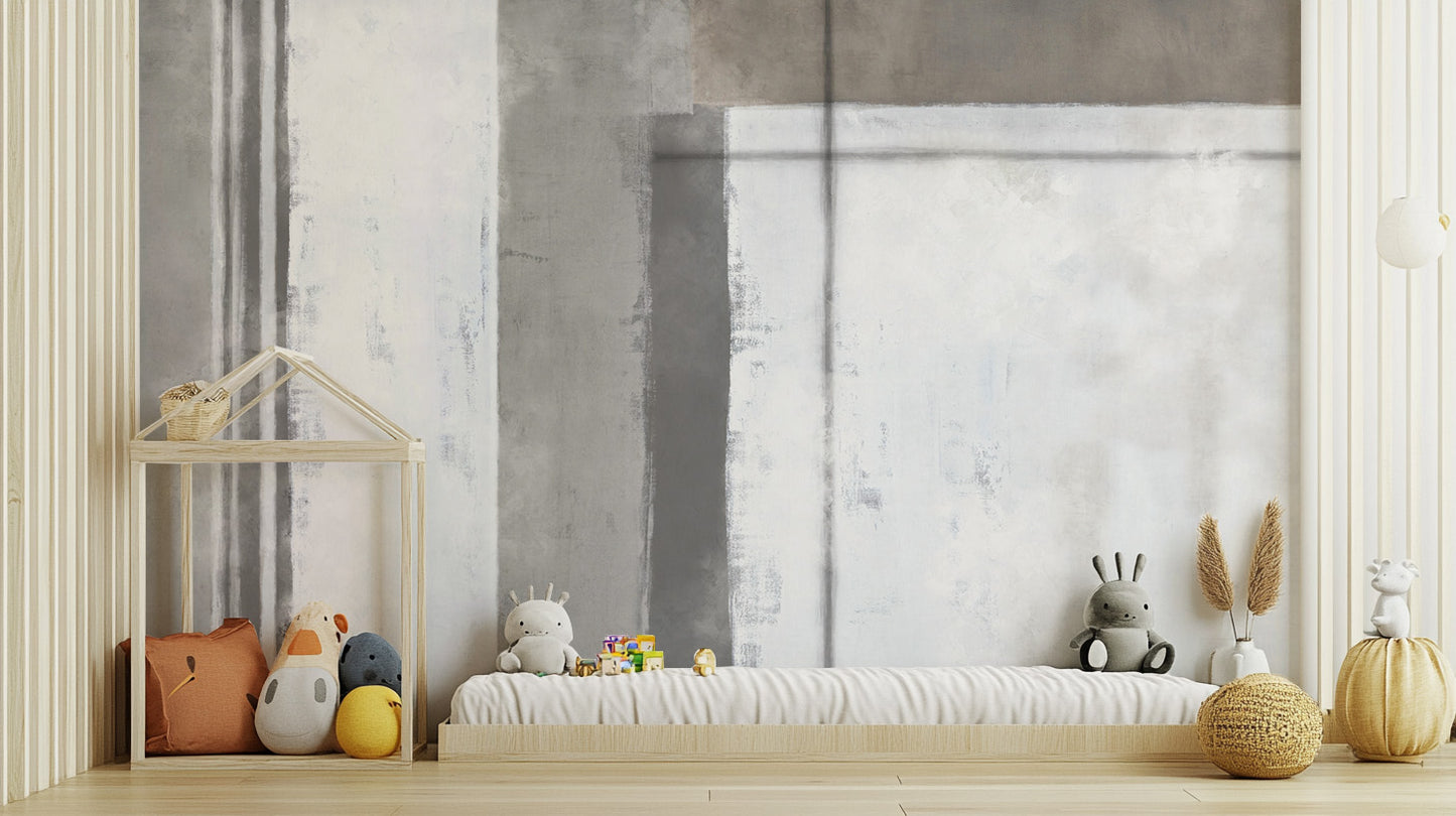 Neutral geometric wallpaper for walls
