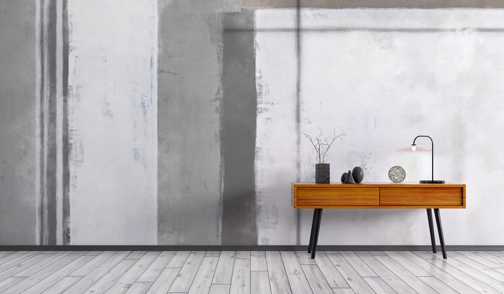 Stylish geometric wallpaper for interiors
