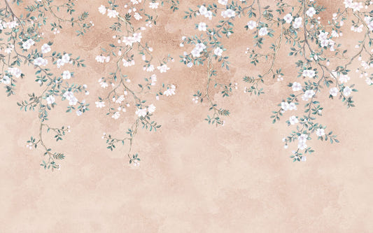 Delicate Floral Branch Wallpaper