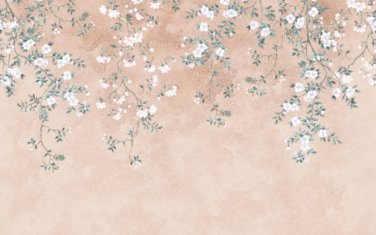 Delicate Floral Branch Wallpaper
