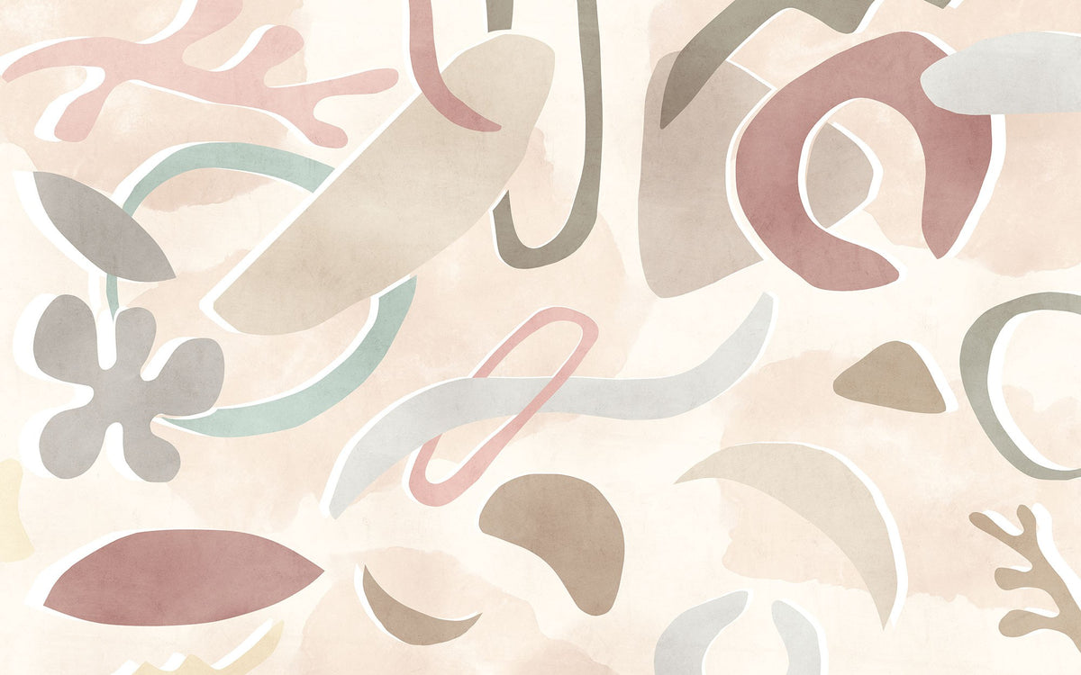 Modern Pastel Abstract Wallpaper