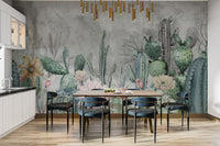 Desert-inspired watercolor wallpaper
