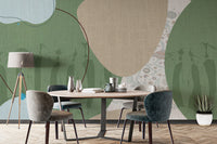 Cultural motif tribal wallpaper print
