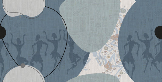 Abstract Tribal Dance Wallpaper