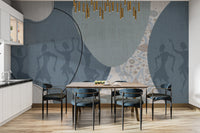 Traditional dance-inspired wallpaper
