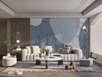 Tribal dancer silhouettes wall mural
