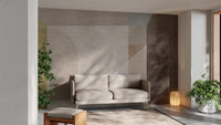 Abstract shapes textured wall mural
