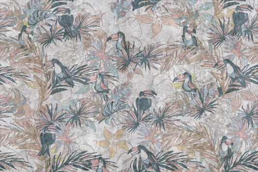 Vintage Tropical Toucan Wallpaper