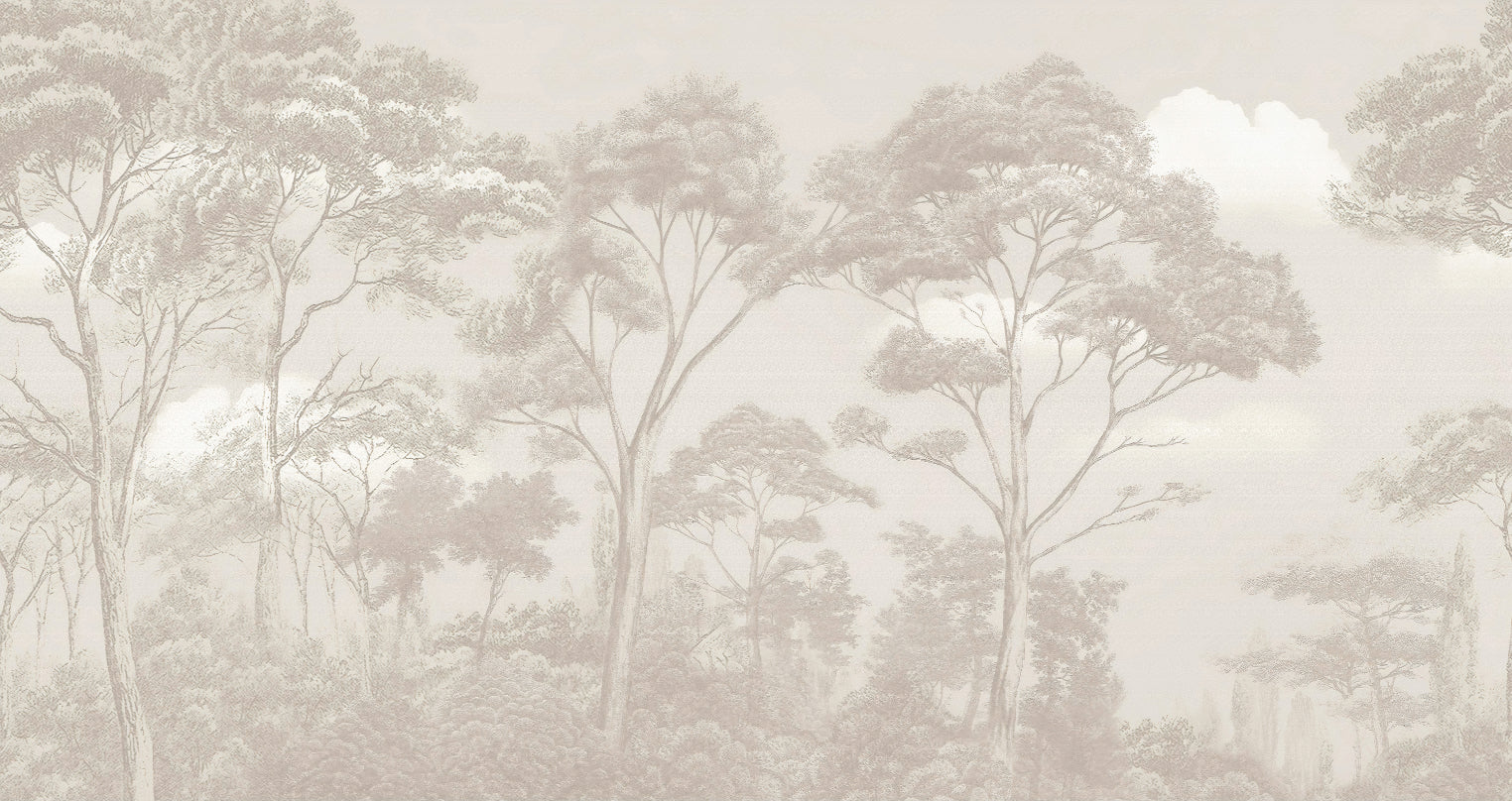 Elegant Monochrome Forest Wallpaper