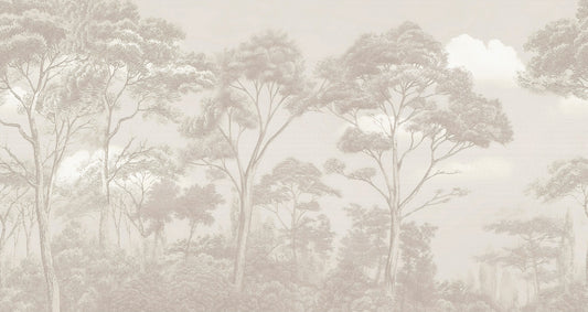 Elegant Monochrome Forest Wallpaper