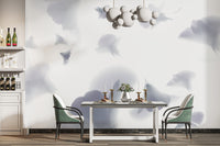 Gentle lavender flower wallpaper pattern
