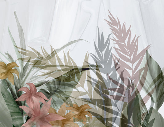 Watercolor Tropical Leaf Wallpaper
