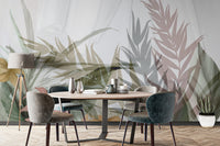 Fresh tropical leaf watercolor wall décor
