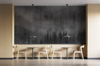 Dark misty forest wallpaper for walls
