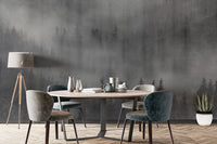 Monochrome misty forest wall mural
