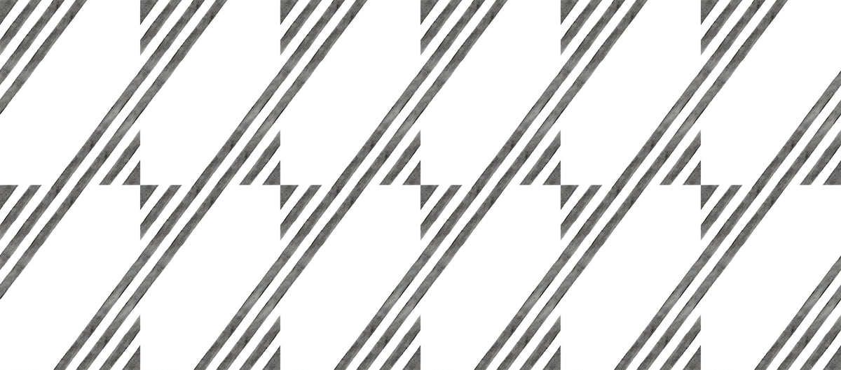 Modern Geometric Black and White Wallpaper