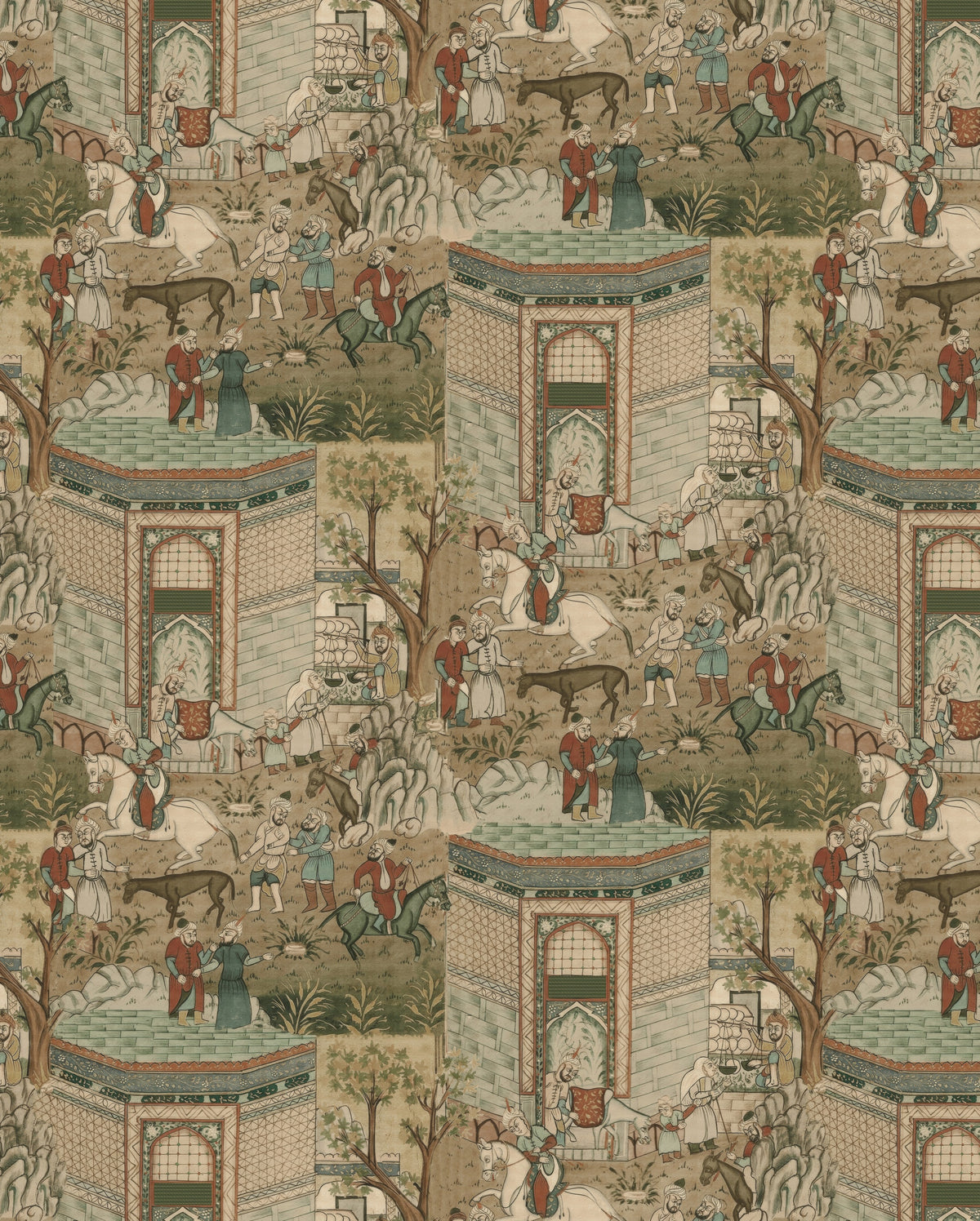 Indian Traditional Horses Houses Wallpaper
