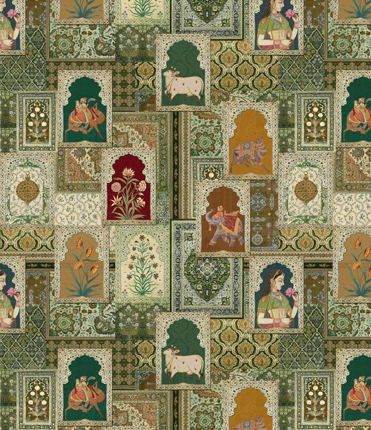 Vintage Heritage Indian Maharani Gazebo Wallpaper