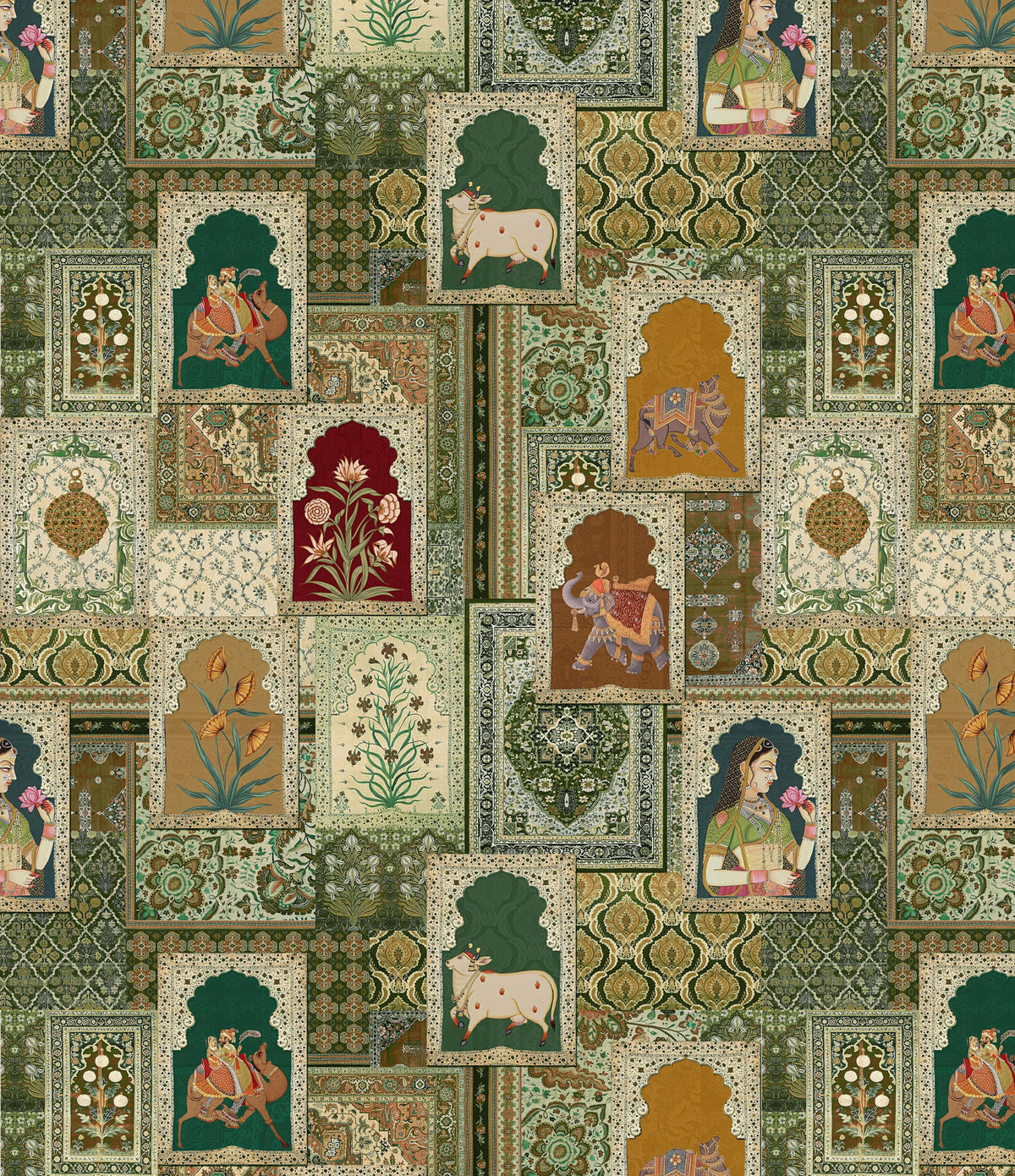 Vintage Heritage Indian Maharani Gazebo Wallpaper