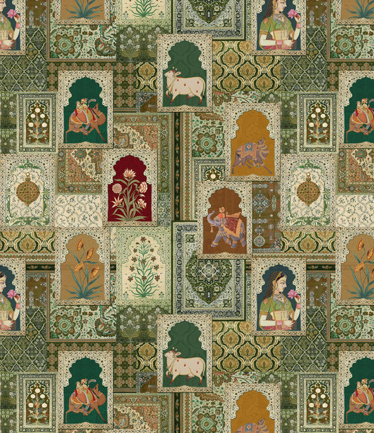 Vintage Heritage Indian Maharani Gazebo Wallpaper