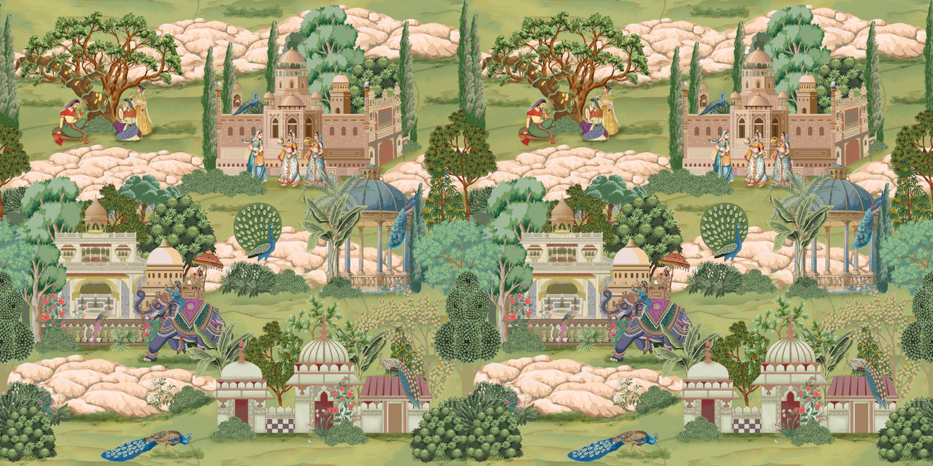 Royal Courtyard Tales Wallpaper