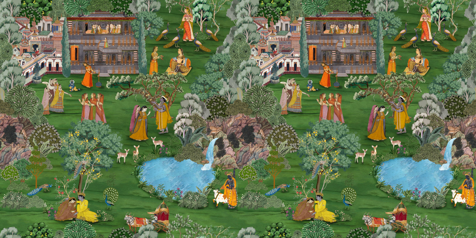 Krishna Leela Wallpaper