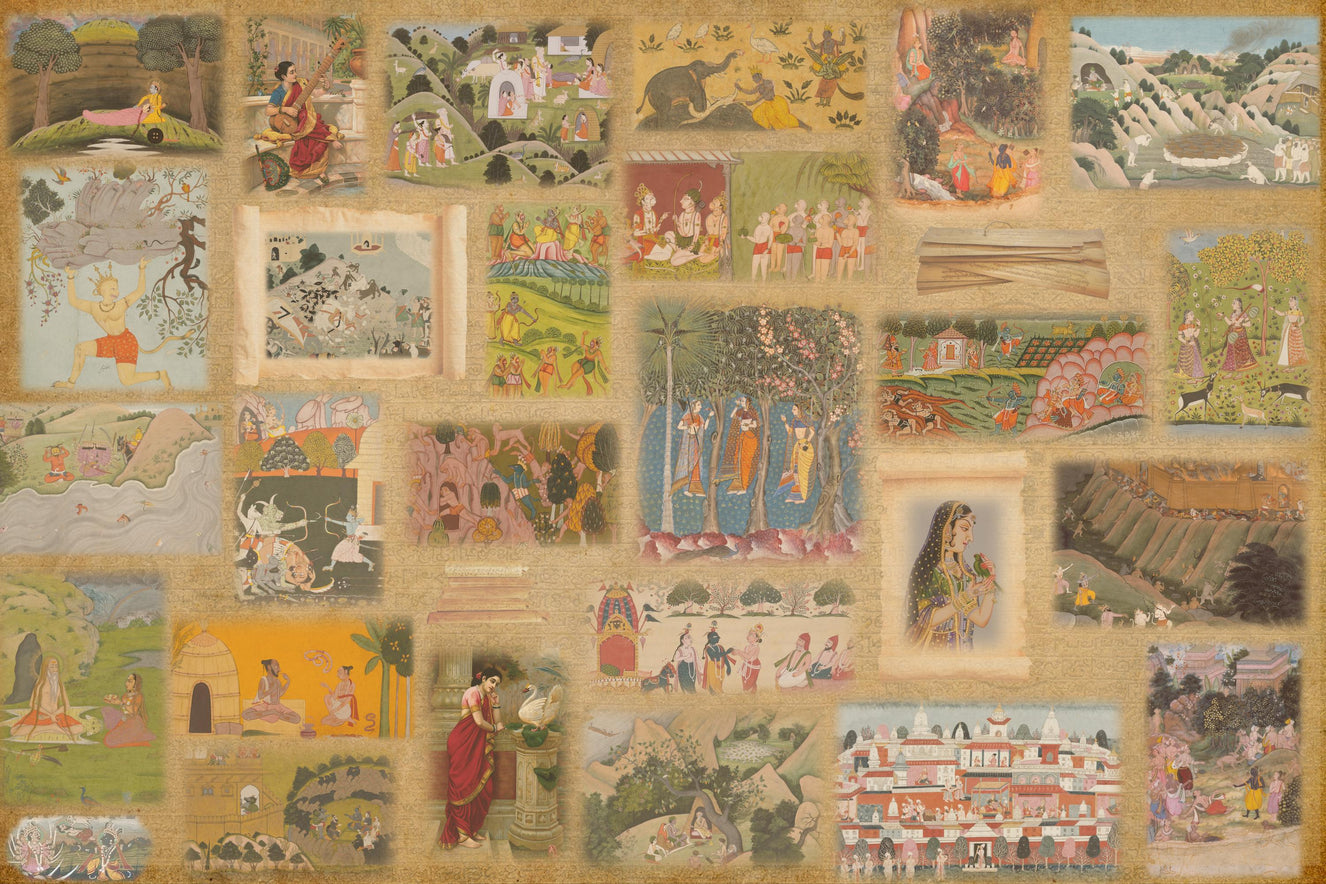 Saga Frames Indian Story Wallpaper Mural