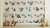 Colorful ABC pattern for nursery walls