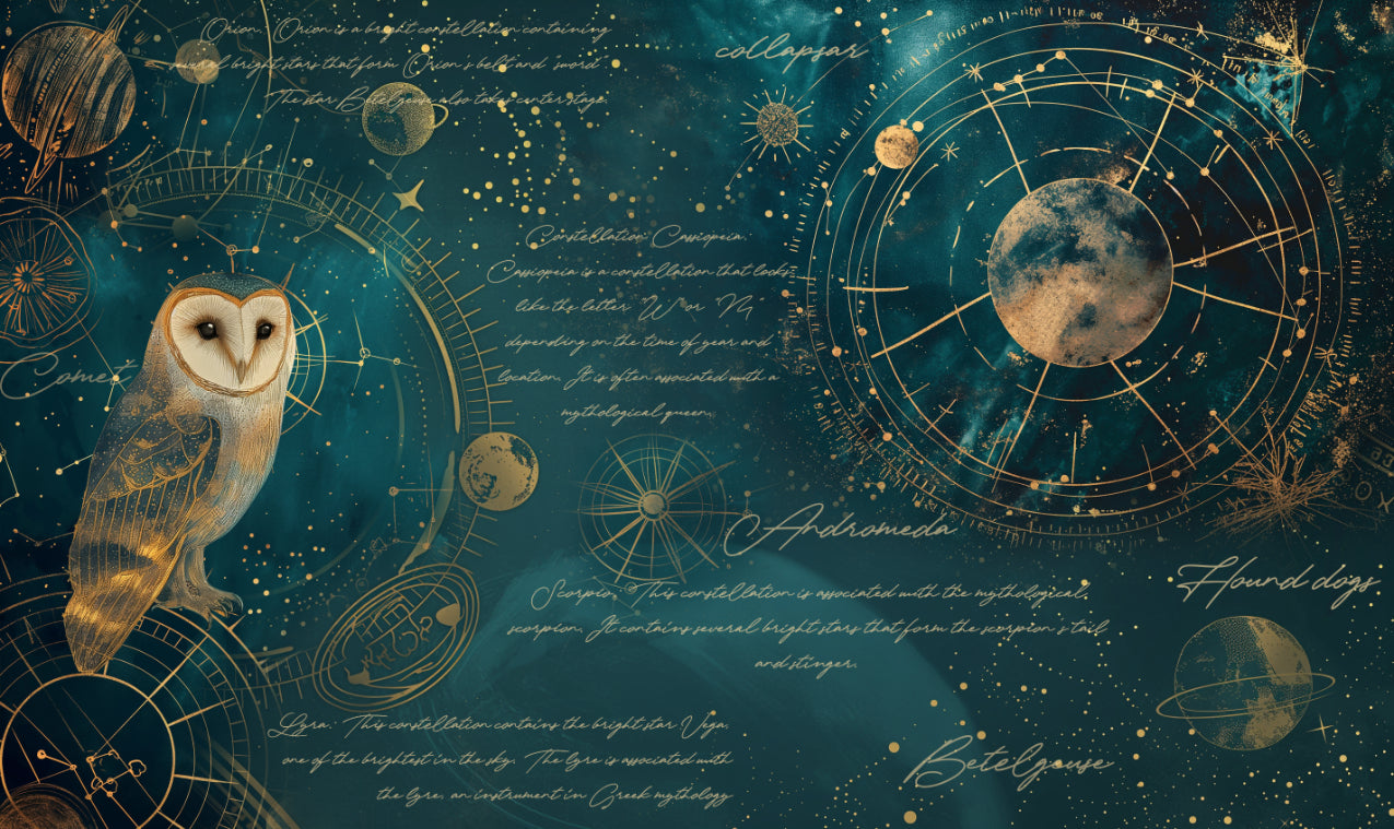 Nocturnal Navigator Celestial Wallpaper
