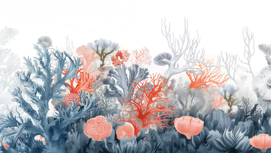 Aqua Gardens Coral Reef Wallpaper