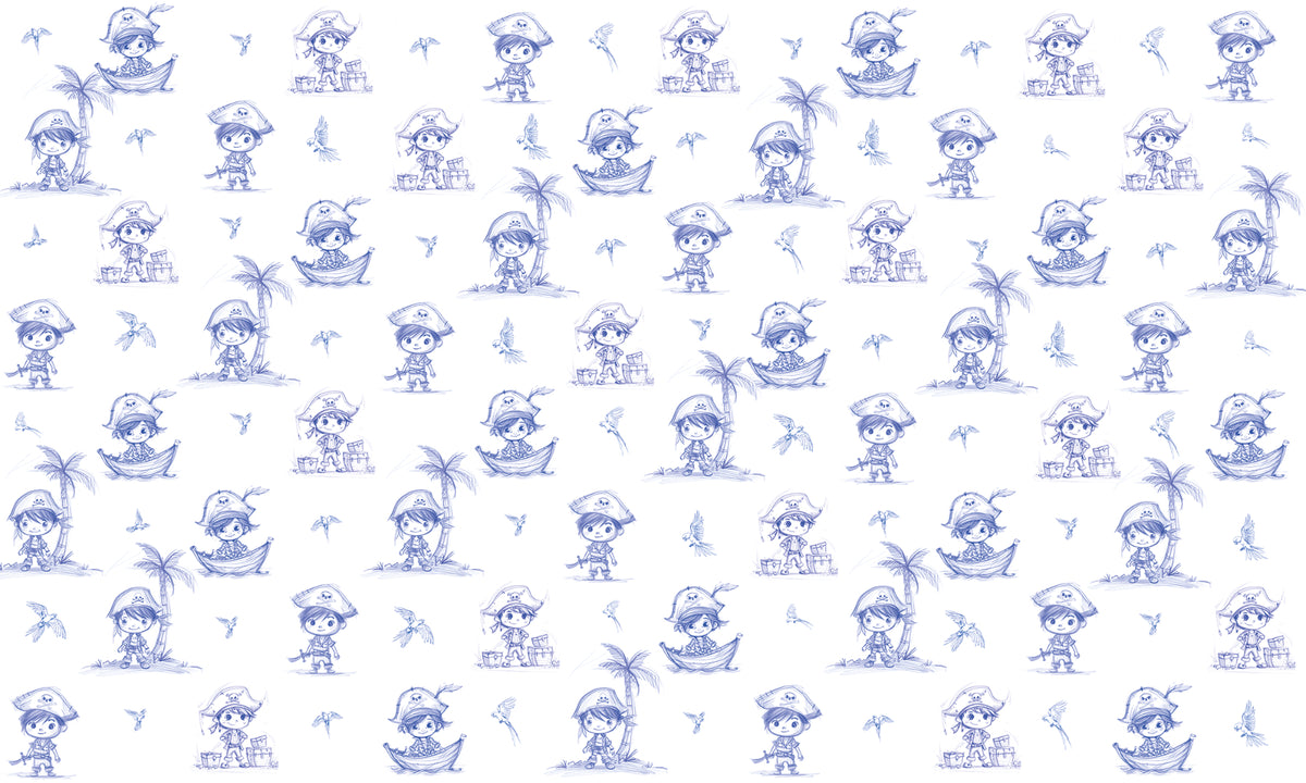 Charming Buccaneers Pirate Wallpaper