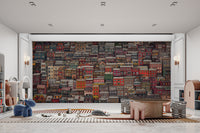 Abstract cityscape urban-themed wallpaper