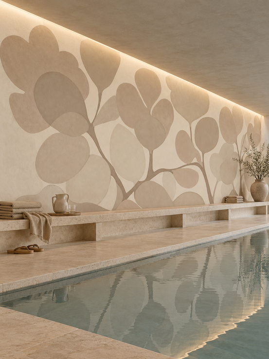 Emils Bouquet - Sepia Wall Mural