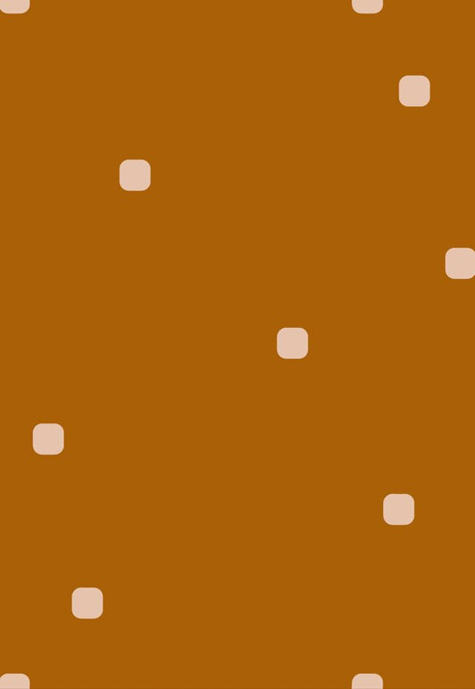 Terracotta Beige Polka Dot Wallpaper Retro Minimal Wallpaper⁠