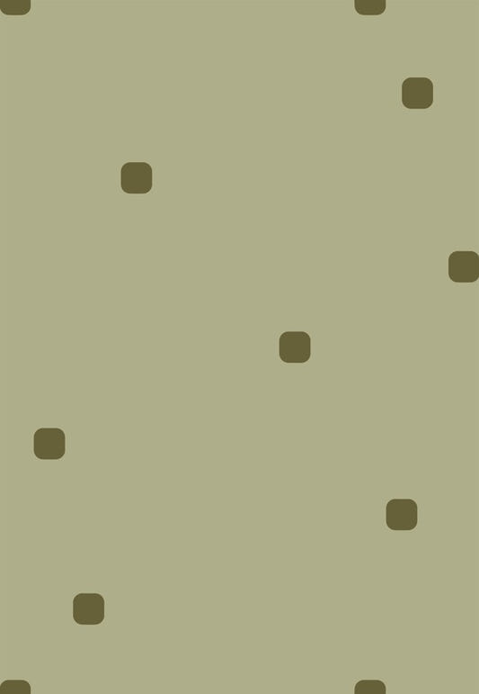 Sage Green Polka Dot Wallpaper Organic Retro Wallpaper⁠